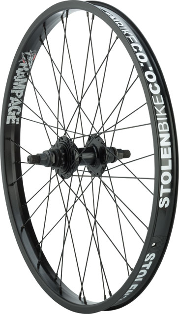Stolen Rampage Rear Wheel - 22", 14 x 110mm, Rim Brake, Cassette, Black, Clincher