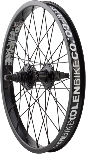 Stolen Rampage Rear Wheel - 18", 14 x 110mm, Rim Brake, Cassette, Black, Clincher