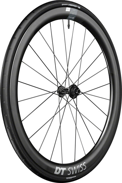 DT Swiss ERC 1400 DiCut 45 Front Wheel - 700, 12 x 100mm, Center-Lock, Black, WTS w/Aero 111 Tire