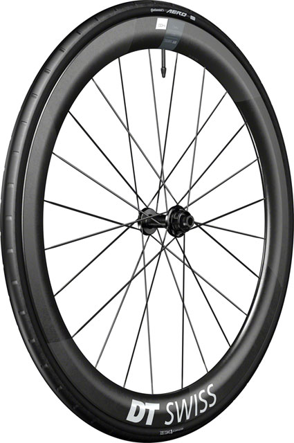 DT Swiss ARC 1400 DiCut 50 Front Wheel - 700, 12 x 100mm, Center-Lock, Black, WTS w/Aero 111 Tire