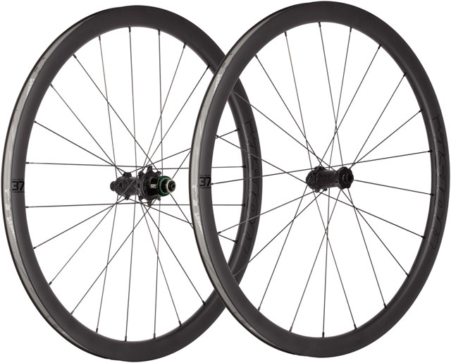Vision Metron 37 TL Wheelset, Tubeless 700c, 21/24H Spoke Count, Disc Brake, Center Lock Rotor Mount – Black