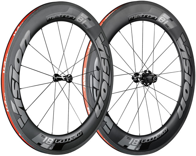 Vision Metron 81 TL Wheelset, Tubeless 700c, 16/21H Spoke Count, Rim Brake, Quick Release – Black