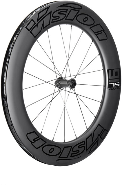 Vision Metron 91 TL Front Wheel, Clincher 700c, Lightweight Carbon, Disc Brake, Center Lock Rotor Mount – Black