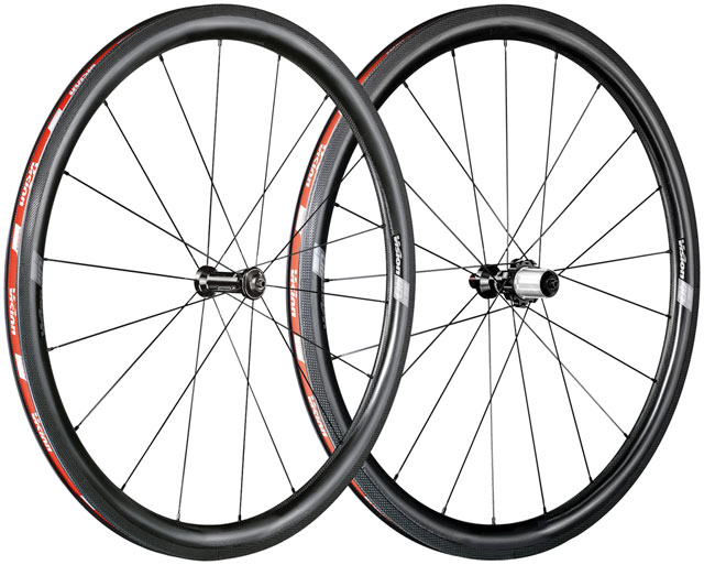 Vision SC40 TL Wheelset, Tubeless 700c, 16/21H Spoke Count, Rim Brake, Quick Release – Black