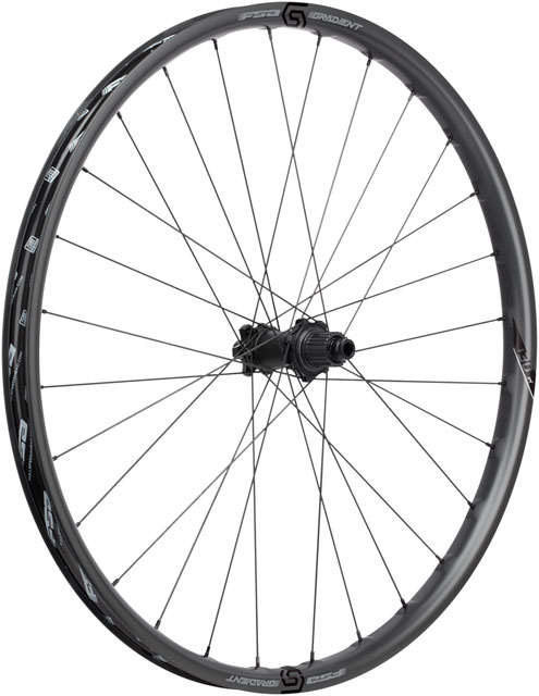 Full Speed Ahead Gradient Carbon i30 Rear Wheel - 27.5", 12 x 148mm, 6-Bolt, Micro Spline, Carbon, Black