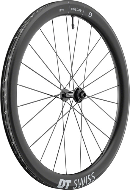 DT Swiss GRC 1400 DICUT 50 Front Wheel - 700c, 12 x 100mm, Center-Lock, Black