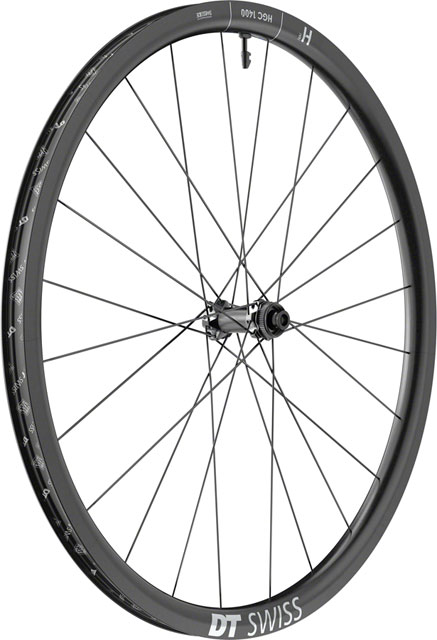 DT Swiss HGC 1400 Spline 30 Front Wheel - 700c, 12 x 100mm, Center-Lock, Black