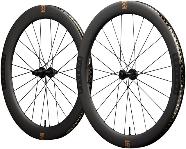 Reserve Wheels Reserve 57/64 Turbulent Aero Wheelset - 700, 12 x 100/12 x 142, Center-Lock, XDR, Carbon, DT350