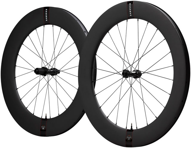 Reserve Wheels Reserve 77/88 Turbulent Aero Wheelset - 700, 12 x 100/12 x 142, Center-Lock, HG11, Carbon, DT240