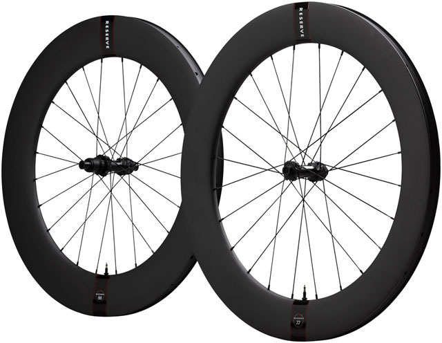 Reserve Wheels Reserve 77/88 Turbulent Aero Wheelset - 700, 12 x 100/12 x 142, Center-Lock, XDR, Carbon, DT240