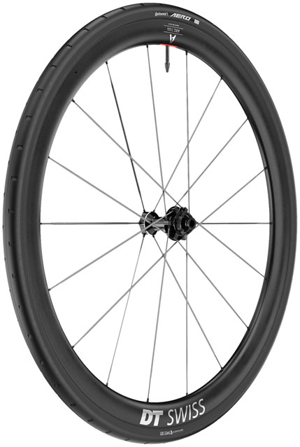 DT Swiss ARC 1100 Spline CS 38 Front Wheel - 700, 12 x 100mm, Center-Lock, Black, WTS w/Aero 111 Tire