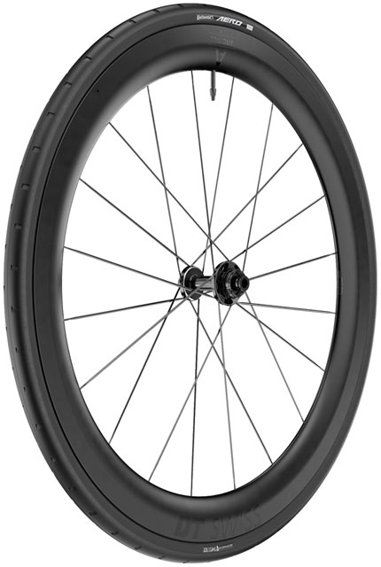 DT Swiss ARC 1100 DiCut 55 Front Wheel - 700, 12 x 100mm, Center-Lock, Black, WTS w/Aero 111 Tire