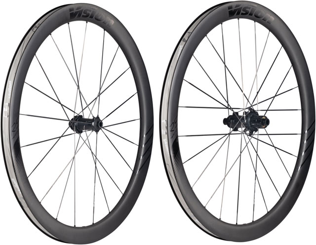 Vision Metron RS 45 Wheelset - 700, 12 x 100mm/12 x 142mm, Center-Lock, HG 11/12, Carbon, Black