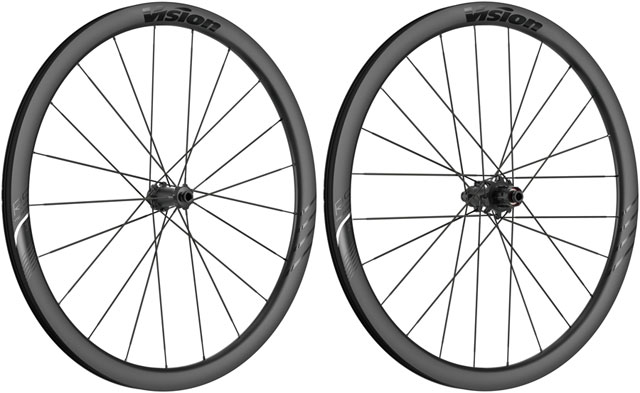 Vision Metron RS 37 Wheelset - 700, 12 x 100mm/12 x 142mm, Center-Lock, HG 11/12, Carbon, Black
