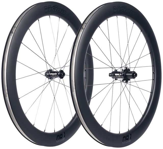 Vision SC60 SL Wheelset - 700, 12 x 100mm/12 x 142mm, Center-Lock, HG 11/12, Carbon, Black