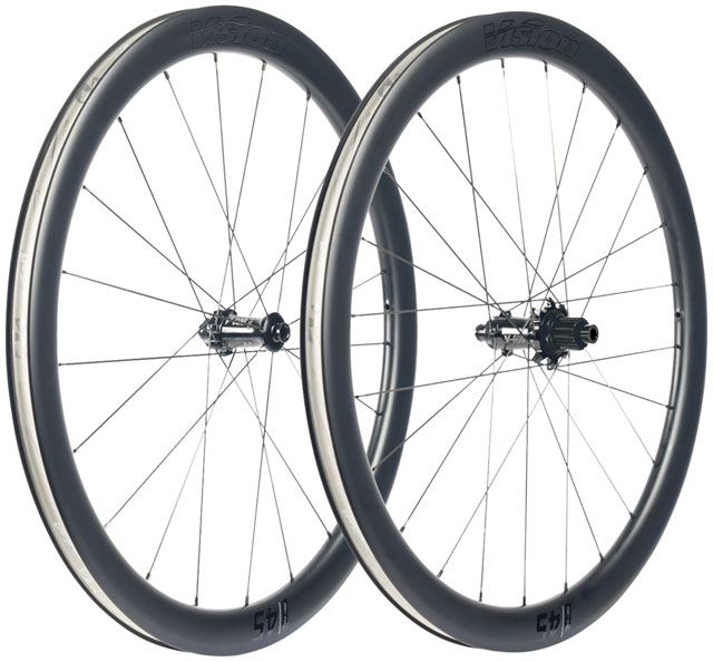 Vision SC45 SL Wheelset - 700, 12 x 100mm/12 x 142mm, Center-Lock, Micro Spline, Carbon, Black