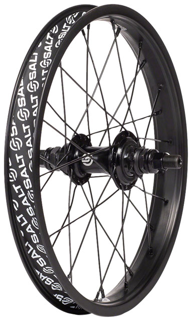 Salt Rookie Rear Wheel - 16", 14 x 110mm, Rim Brake, Cassette, Black, Clincher