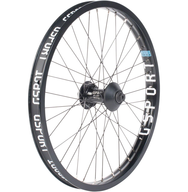 G Sport Elite Front Wheel - 20", 3/8" x 100mm, Rim Brake, Black, Clincher