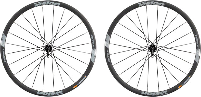 Vision Team 30 Wheelset - 700c, 12 x 100/142mm, Center-Lock, HG 11, Black, Clincher