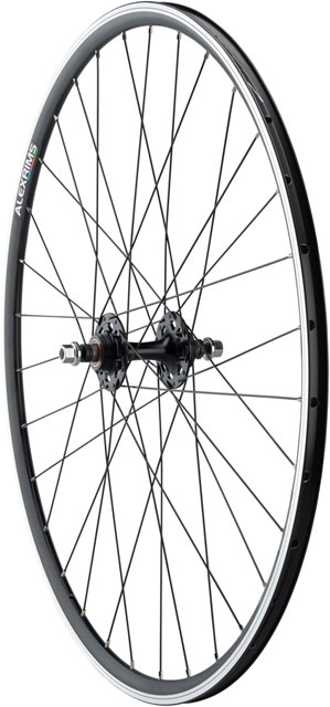 Quality Wheels Value Double Wall Series Track Rear Wheel - 700, 10 x 1 x 120mm, Rim Brake, Fixed/Freewheel, Black, Clincher, 32H