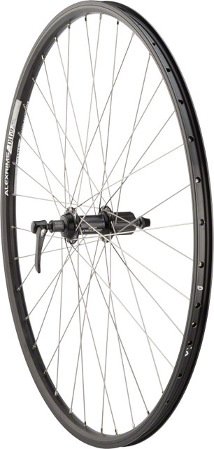 Quality Wheels Shimano/DH19 Rear Wheel - 700, QR x 135mm, Rim Brake, HG 10, Black, Clincher, 36H
