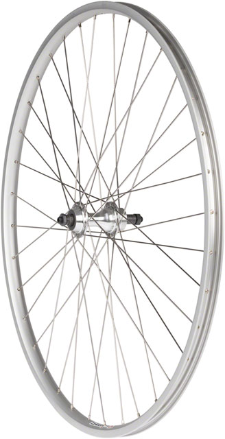 Quality Wheels Value Single Wall Series Rear Wheel - 27", QR x 130mm, Rim Brake, Freewheel, Silver, Clincher, 36H