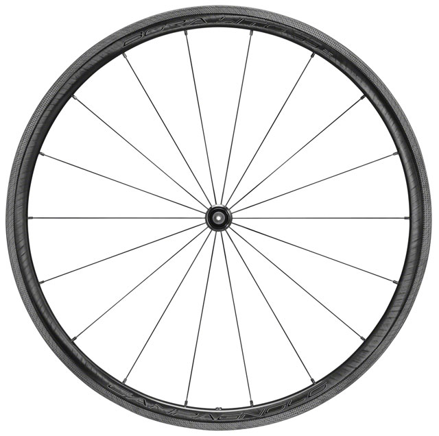 Campagnolo BORA WTO 33 Front Wheel - 700c, QR x 100mm, Rim Brake, 2-Way Fit, Dark Label