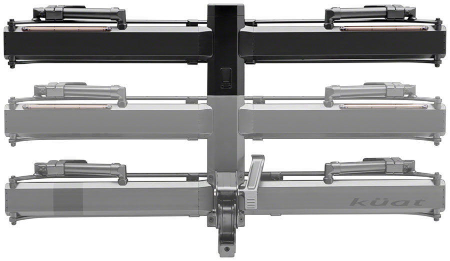 Kuat Piston Pro X Hitch Bike Rack Add-On - 1-Bike, LED Lights with 4-Pin Plug, Kashima Coat, Galaxy Gray