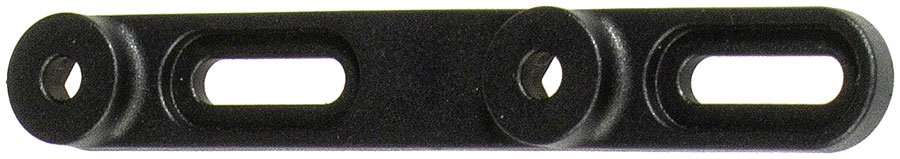 Ortlieb 64mm Water Bottle Mount Offset-Plate - Black