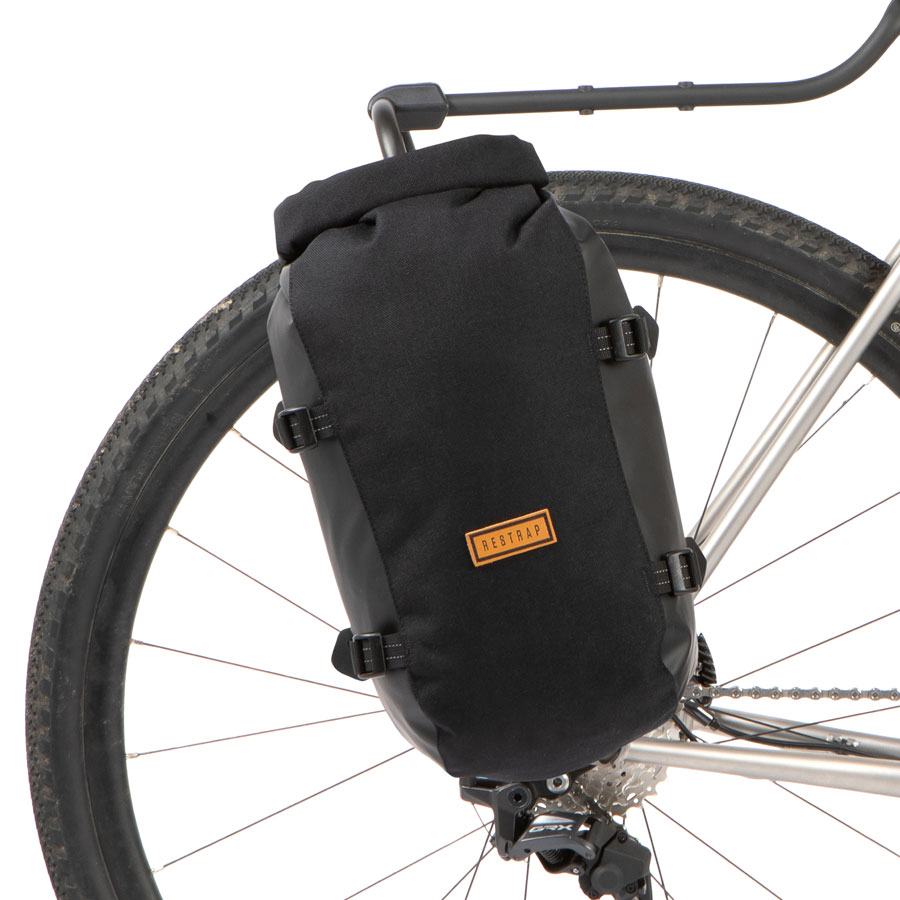Restrap Switch Pannier - 10L, Rolltop, Each, Black