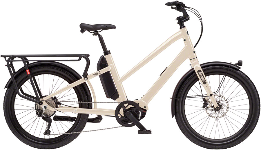 Benno Boost E Class 3 Etility Ebike - Bosch Performance Line Speed, 500Wh, Step-Through, Bone Gray, One Size
