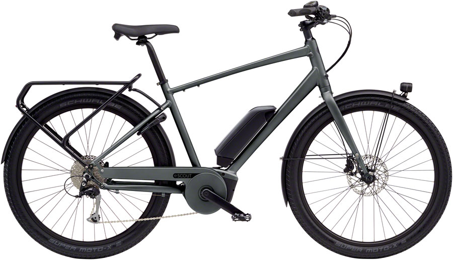Benno eScout Class 3 Etility Ebike - Bosch Performance Line Sport, 400Wh, Matte Graphite Gray, Large