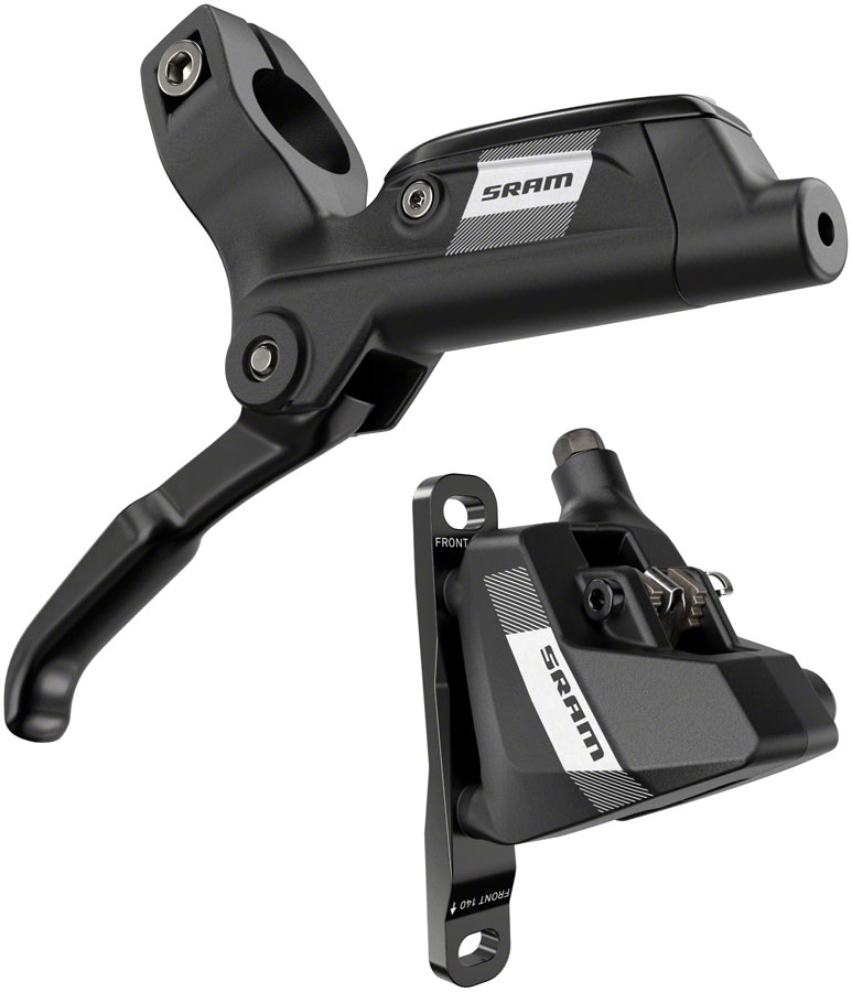SRAM S300 Disc Brake and Lever - Left/Front , Flat Mount, 2-Piston, 20mm Offset, Black, A1