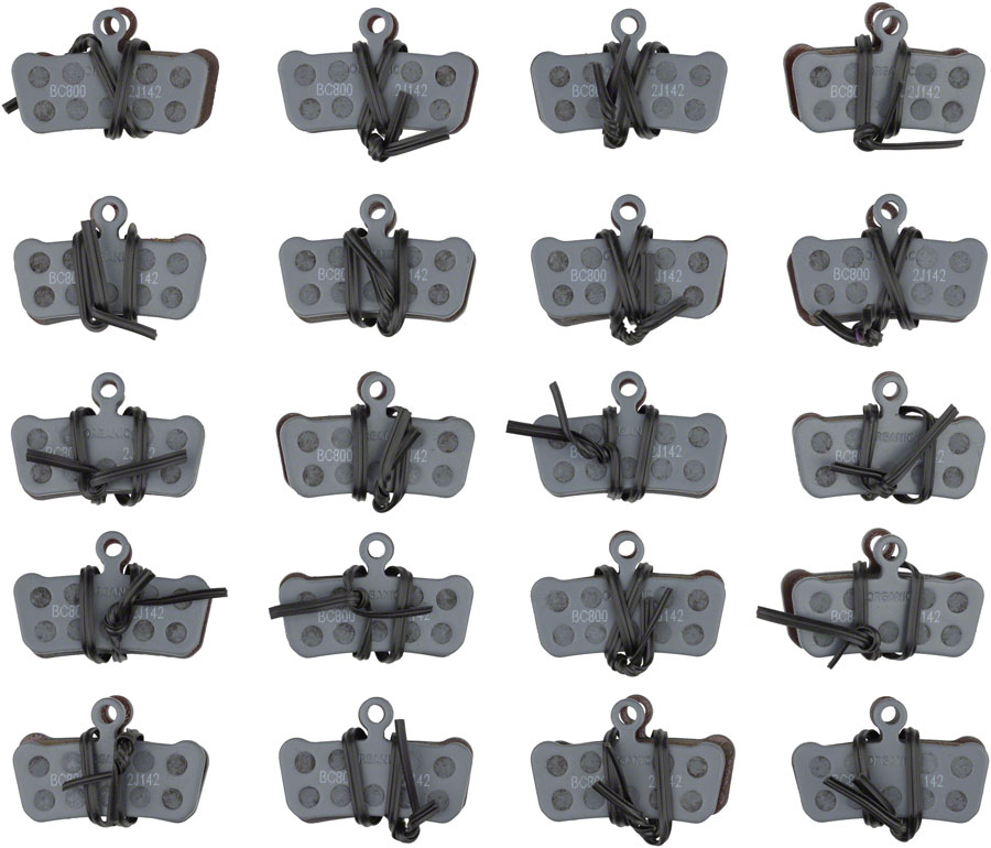 SRAM Disc Brake Pads - Organic Compound, Steel Backed, Powerful, For Trail, Guide, and G2, Box/20 Pair