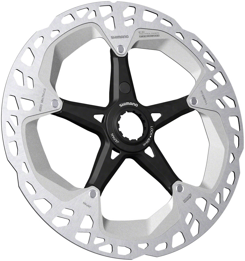 Shimano Steps RT-EM810 Disc Brake Rotor - 203mm, Center Lock, External Lockring, Rear Only with Magnet Bracket