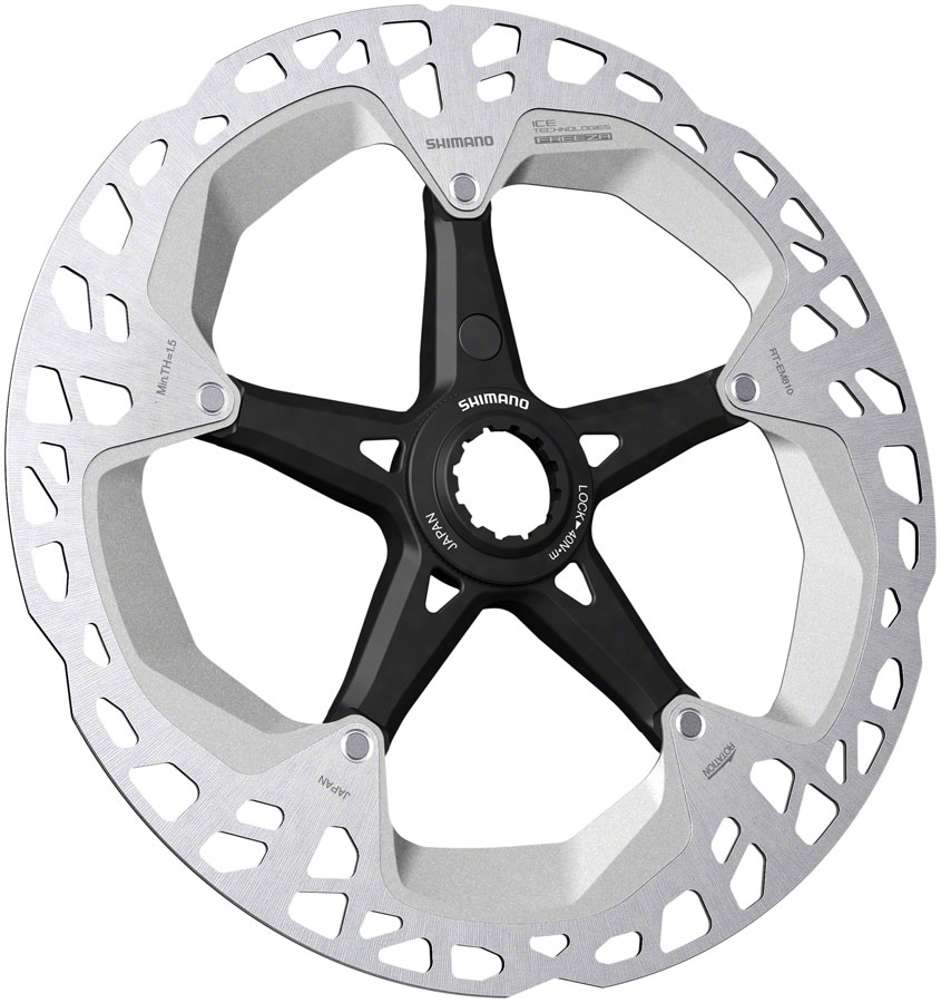Shimano Steps RT-EM810 Disc Brake Rotor - 180mm, Center Lock, External Lockring, Rear Only with Magnet Bracket