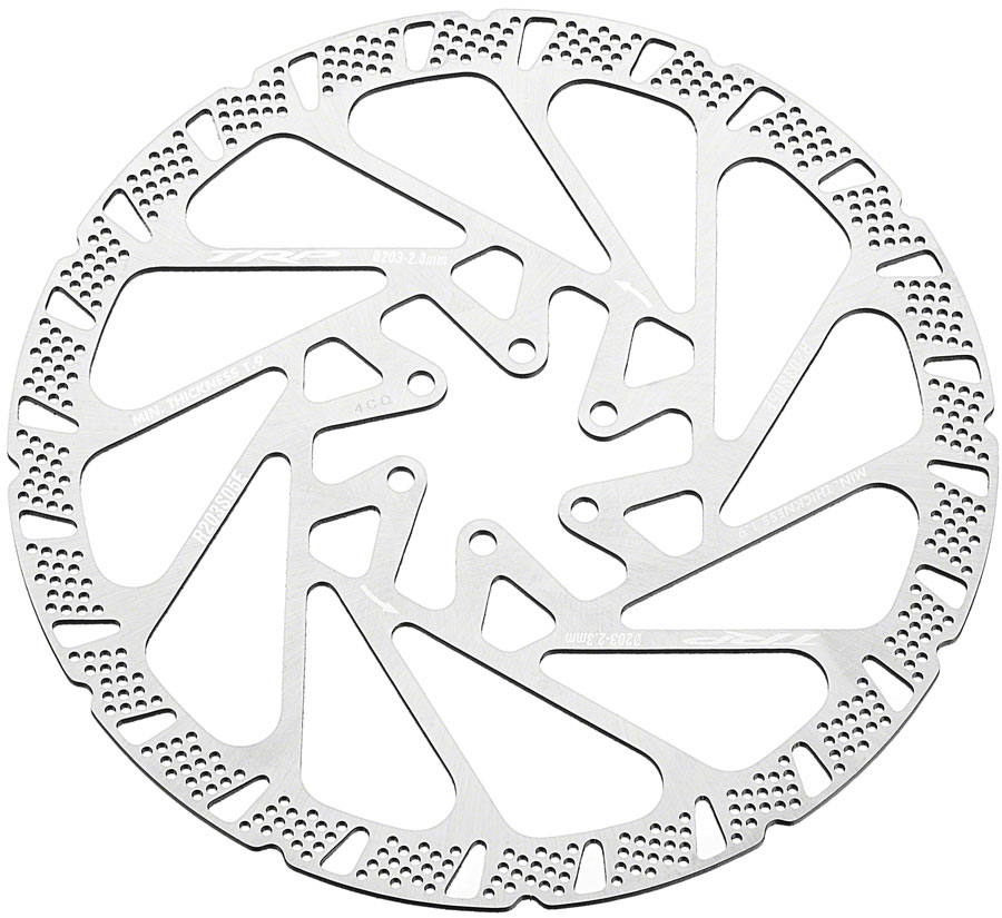 TRP S05E Race Disc Brake Rotor - 203mm, 6-Bolt, 2.3mm, Rust Blocker Treatment