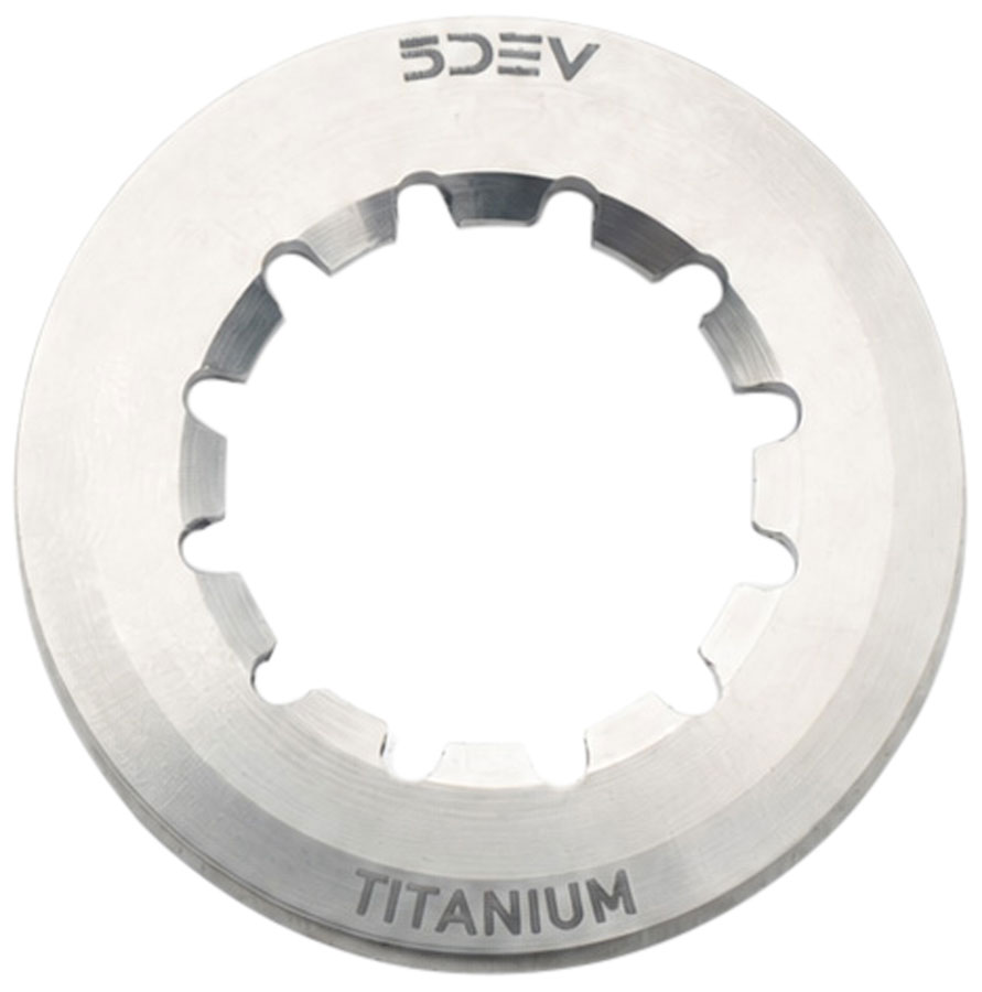 5DEV Center Lock Rotor Lockring - Internal Spline, Titanium