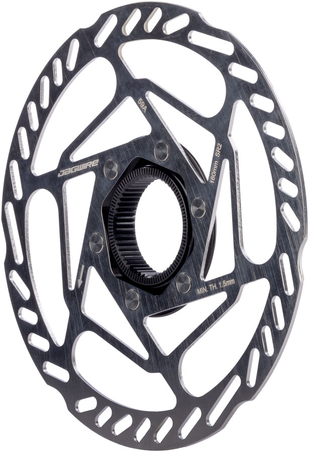 Jagwire Sport SR2 Disc Brake Rotor - 160mm, Center Lock, Includes Lockring, 1.8mm Thickness