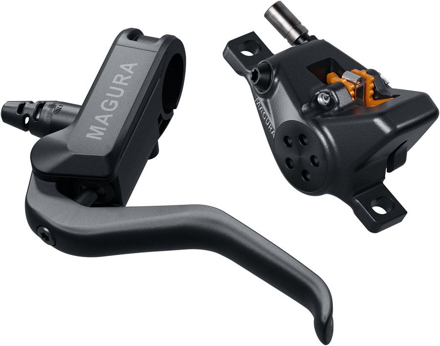 Magura MT A2 Disc Brake and Lever - Front/Left, Post Mount, 2-Piston Caliper, Black