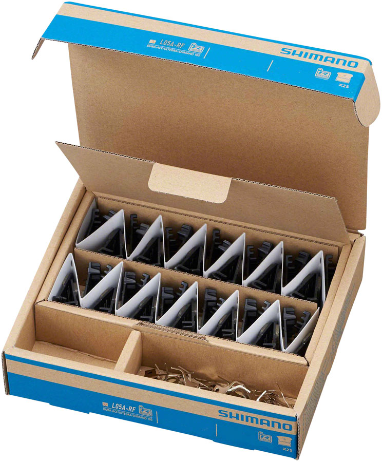 Shimano L05A-RF Disc Brake Pad and Spring - Resin Compound, Finned Alloy Back Plate, Box/25 pair