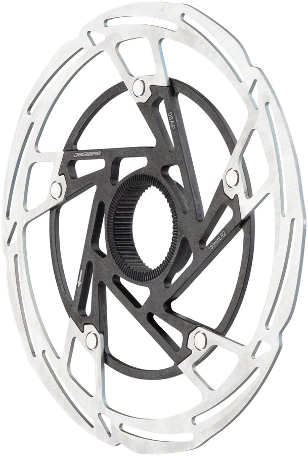 Jagwire Pro LR2 Disc Brake Rotor - 160mm, Center Lock, Silver/Black
