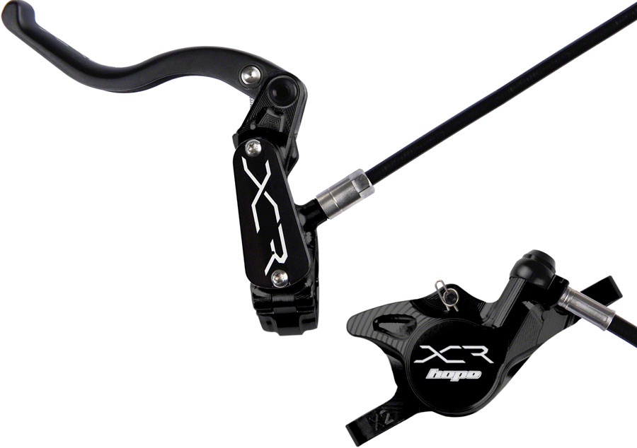 Hope XCR Pro X2 Disc Brake and Lever Set - Front, Hydraulic, Post Mount, Black