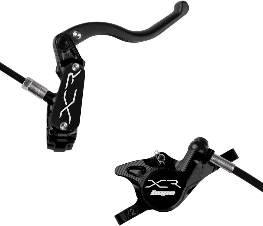 Hope XCR Pro X2 Disc Brake and Lever Set - Rear, Hydraulic, Post Mount, Black