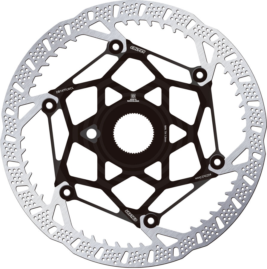 Galfer Shark Evo Disc Brake Rotor - 223mm x 2.0mm, Centerlock, Black
