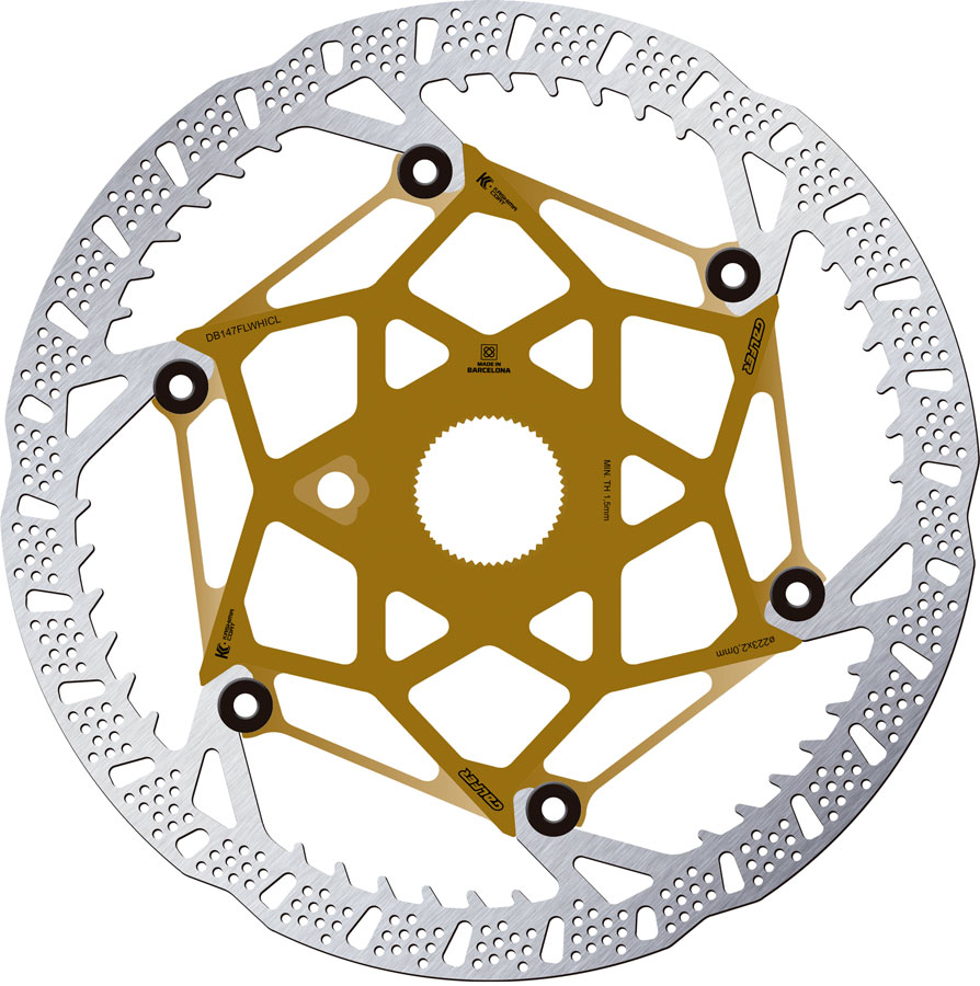 Galfer Shark Evo Disc Brake Rotor - 223mm x 2.0mm, Centerlock, Kashima