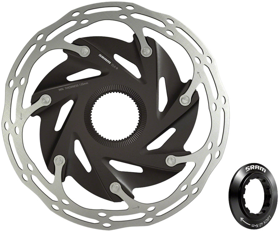 SRAM CenterLine XR Disc Brake Rotor - 140mm, Center Lock, 1.85mm, Includes Internal Tooled Lockring