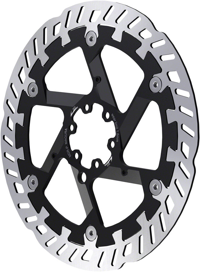 Magura MDR-P Disc Brake Rotor - 203mm, 6-Bolt, For eBike, Silver/Black