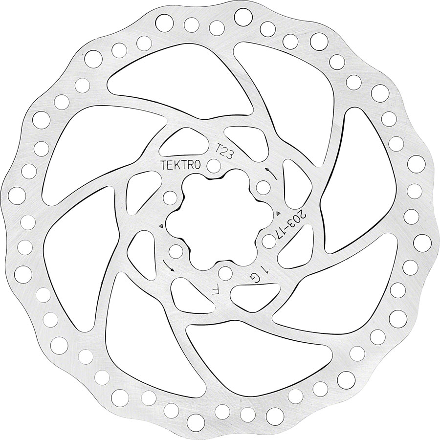 Tektro TR203-17 Disc Brake Rotor - 203mm, 6-Bolt, 2.3mm Thickness