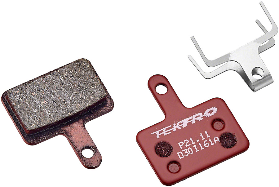 Tektro P21.11 Disc Brake Pads - Overall Balanced Compound, 5mm Thickness, For 2-Piston Brake Caliper